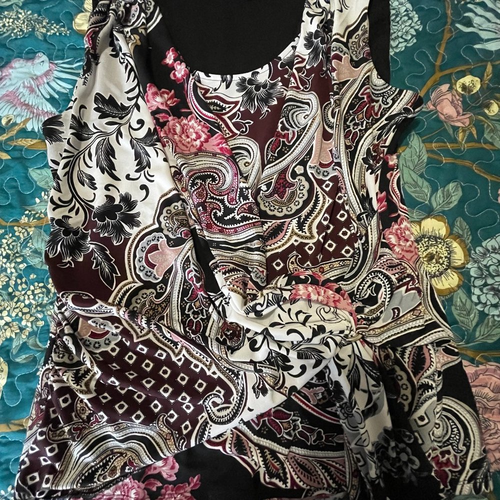 Sleeveless crossover top-White House Black Market